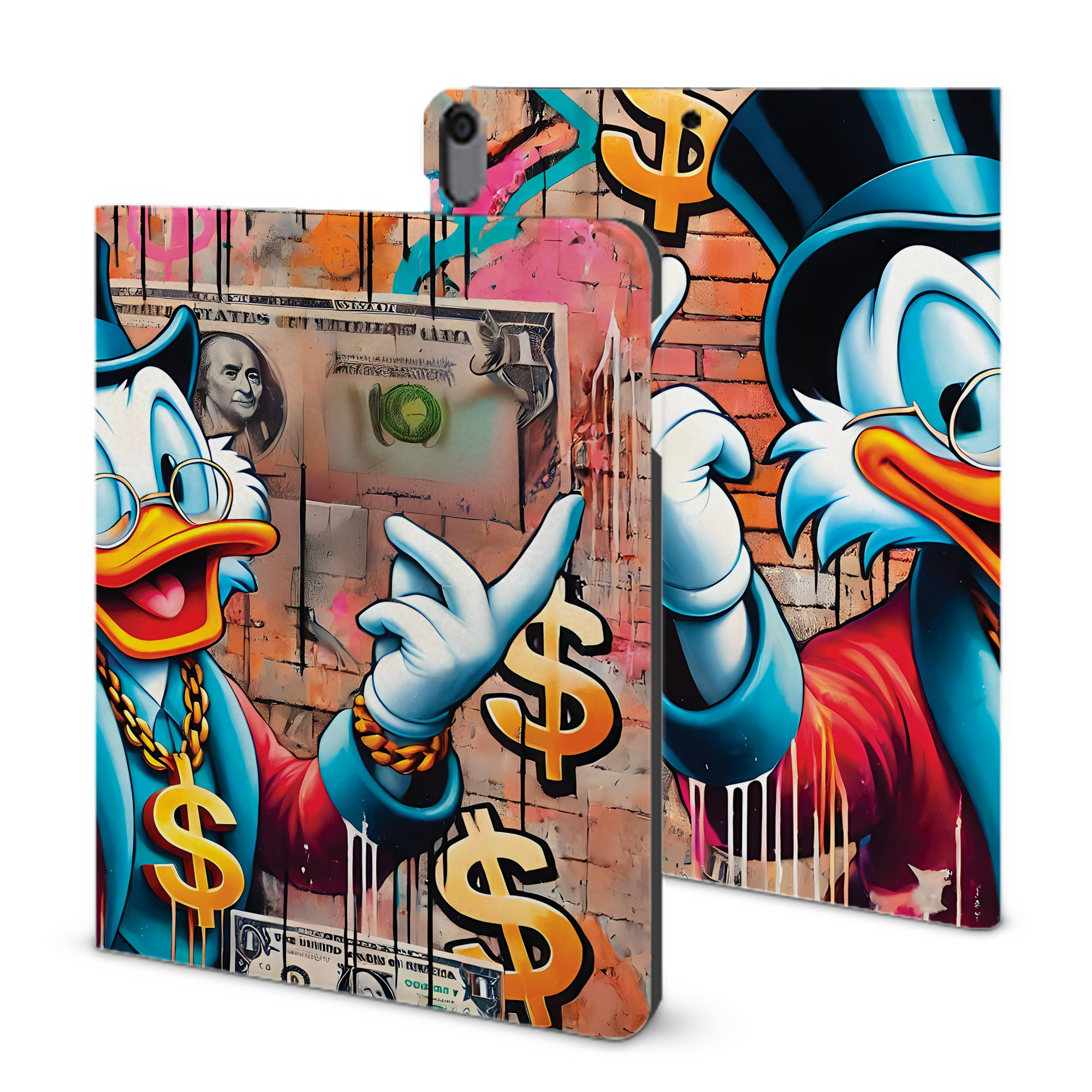（画像用） ミッキーマウス Mickey Mouse IPad ケース ブック型 PUレザー TPU 耐衝撃 軽量 薄型 ペン収納なし 全面保護 IPad 各モデル対応